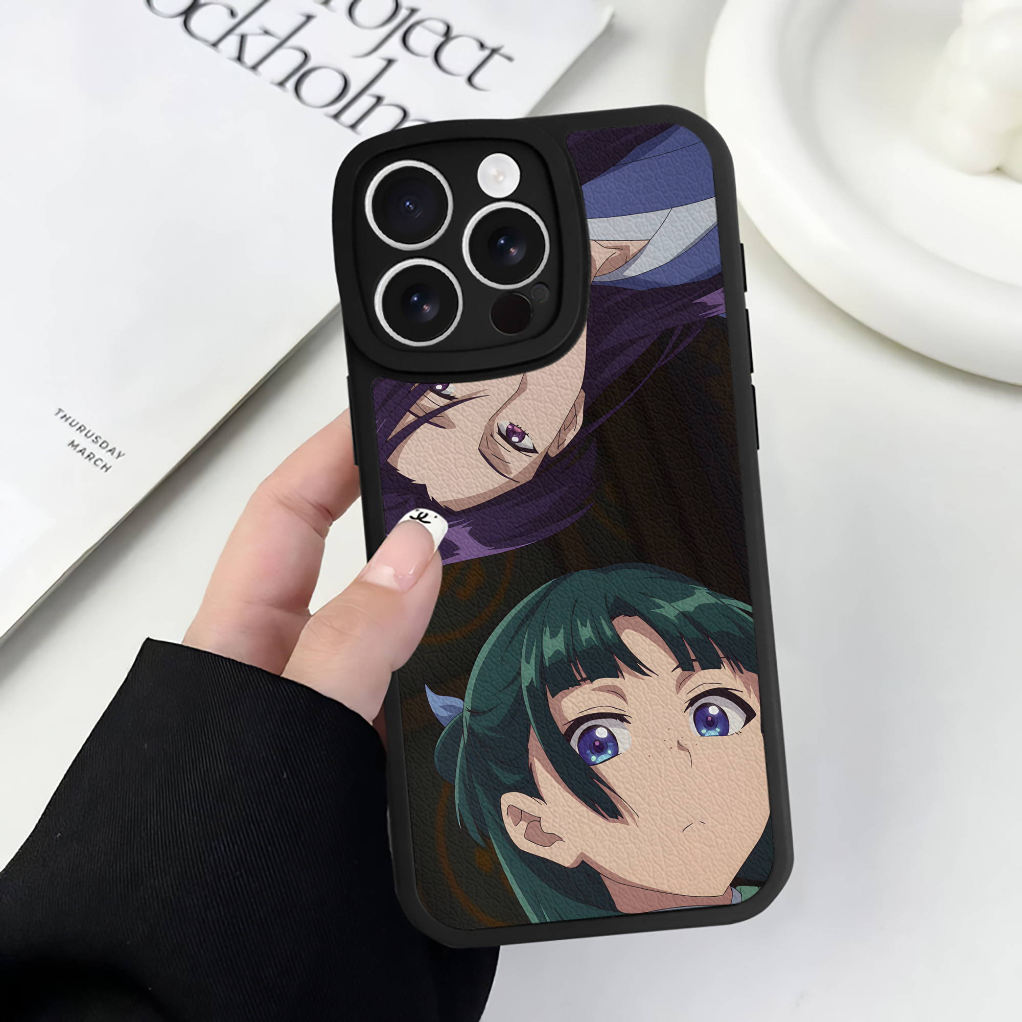 薬屋のひとりごと The Apothecary Diaries 【iPhone 16シリーズ対応】シリコンスマホケース（レザー調） 材質：シリコン